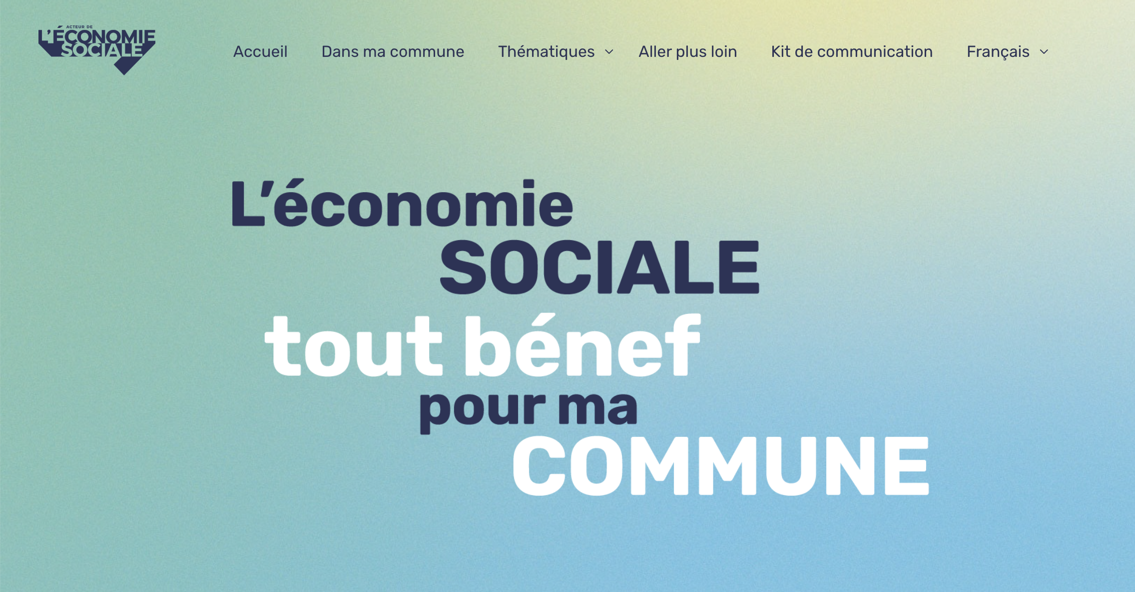 Capture page d'accueil economiesociale.be